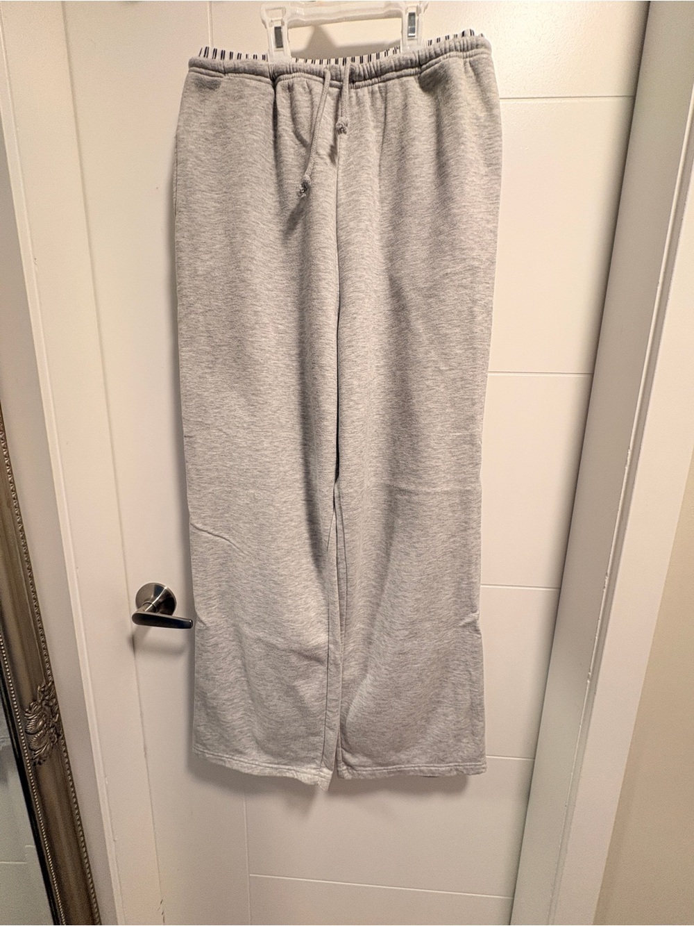 Womens Gray Drawstring Sweatpants